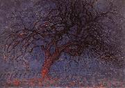 Piet Mondrian Red tree painting